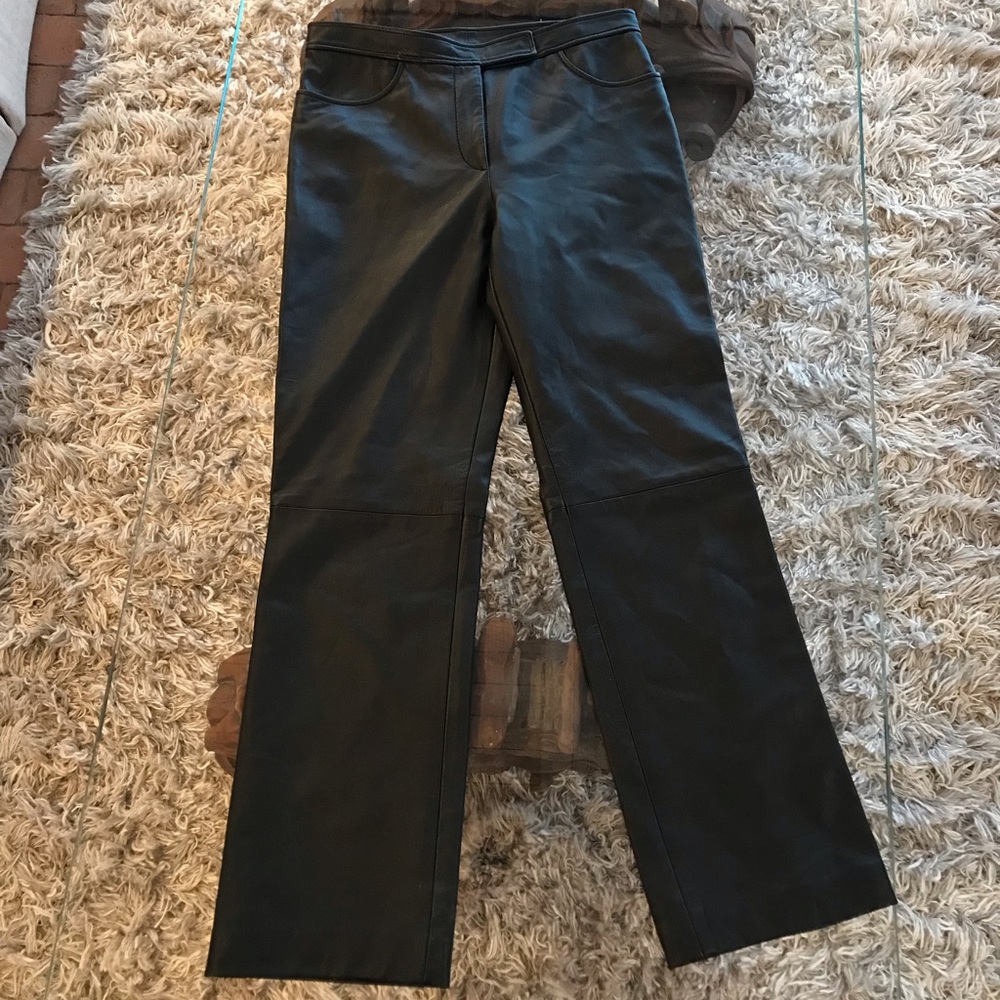 DKNY faux leather pants size 8